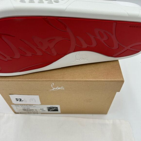 Men’s Christian Louboutin pool fun slides size 42 made in Italy - Picture 7 of 11